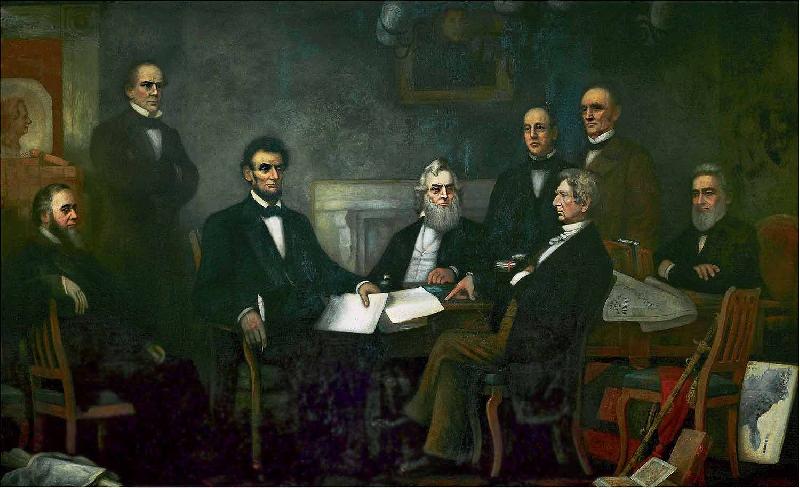 Francis B. Carpenter First Reading of the Emancipation Proclamation of President Lincoln Germany oil painting art